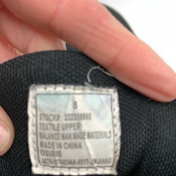 Osiris Black Sparkle Hi Top Skate Shoes size 5 - Picture 8 of 8